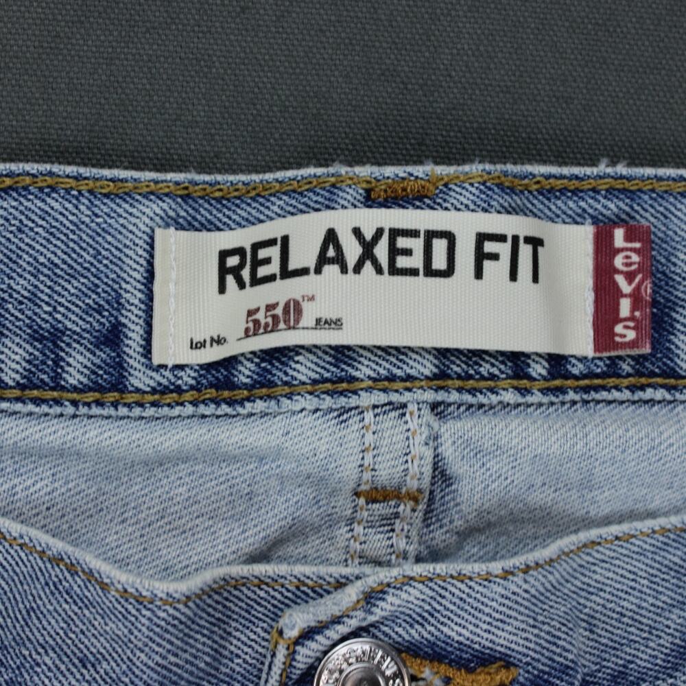 Levis 550 Jeans Relaxed Fit Straight Leg Mens 36x30 Blue - Picture 3 of 13